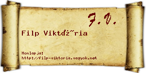 Filp Viktória névjegykártya